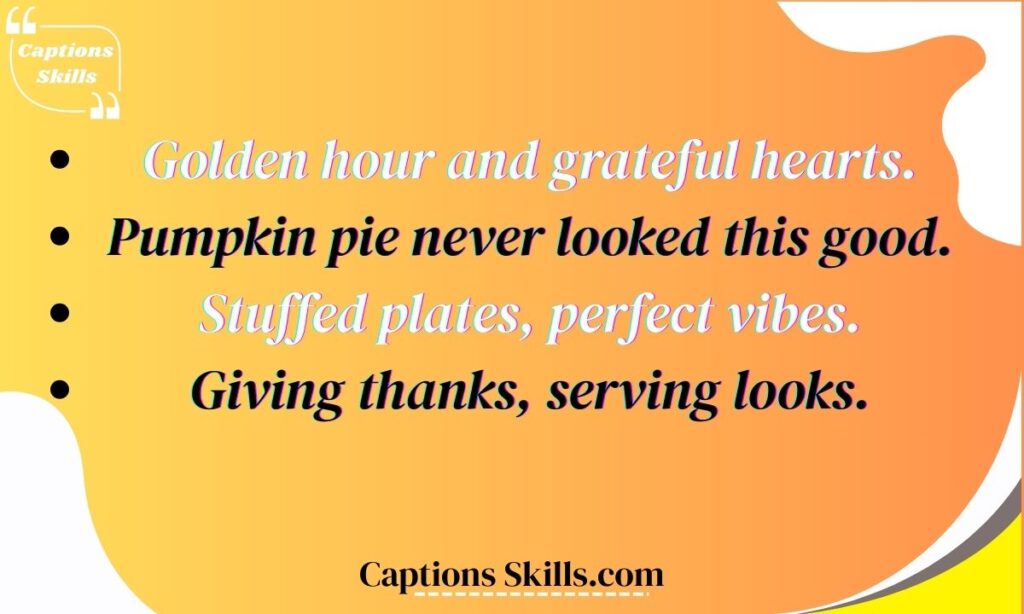 Instagram-Worthy Thanksgiving Captions