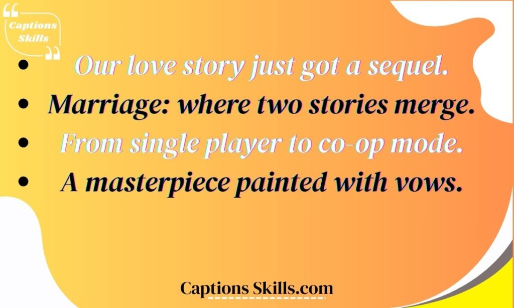 🎨 Creative Wedding Captions for Instagram