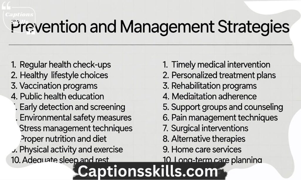 Prevention and Management Strategies