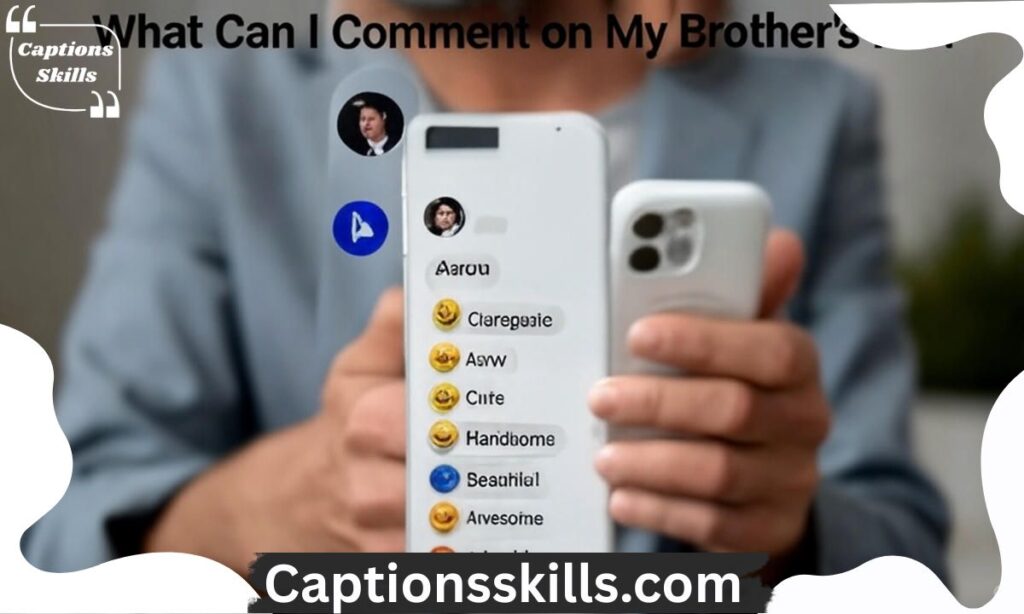 What Can I Comment on My Brother’s Pic